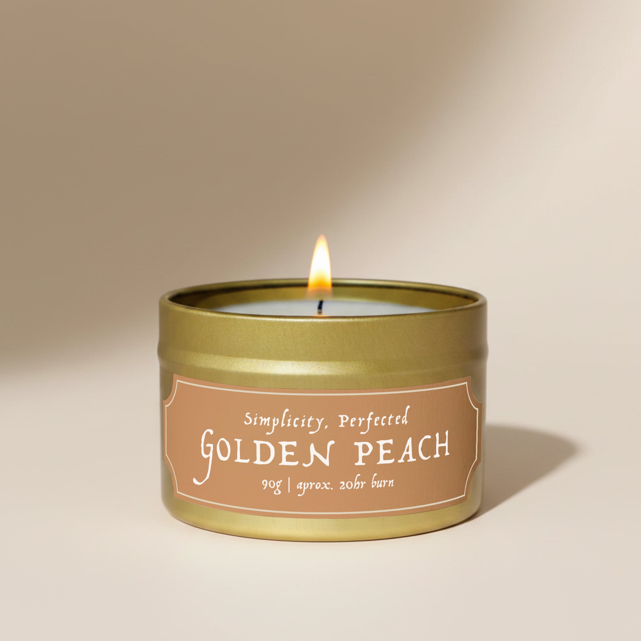 Golden Peach Scented Candle