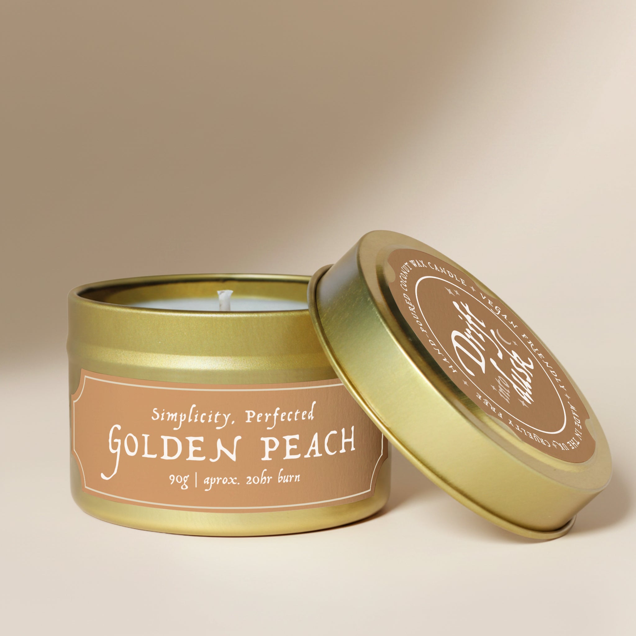 Golden Peach Scented Candle